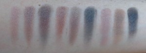 Swatches: moving car, do it alone, sex chromosome, shut my eyes, stupid H..., life is short, hot track, brand new fans, wicked style.